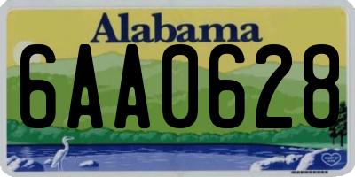 AL license plate 6AA0628