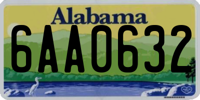 AL license plate 6AA0632