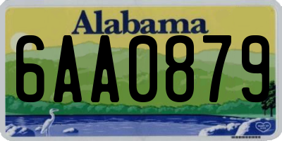 AL license plate 6AA0879