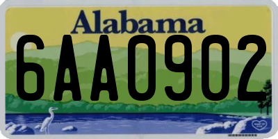 AL license plate 6AA0902