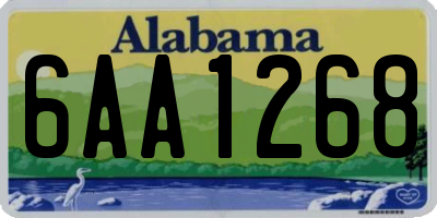 AL license plate 6AA1268