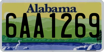 AL license plate 6AA1269