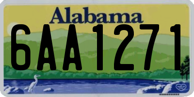AL license plate 6AA1271