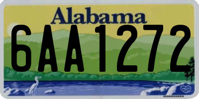 AL license plate 6AA1272