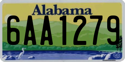 AL license plate 6AA1279