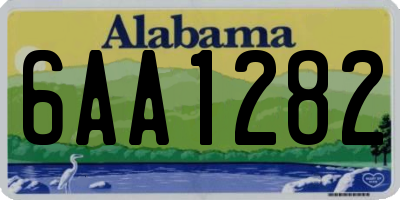 AL license plate 6AA1282