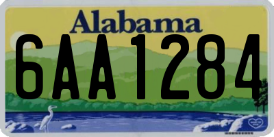 AL license plate 6AA1284