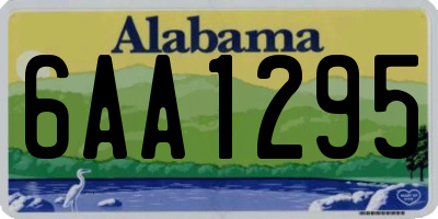 AL license plate 6AA1295