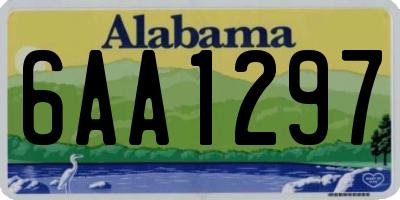 AL license plate 6AA1297