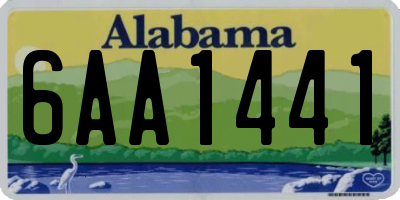 AL license plate 6AA1441