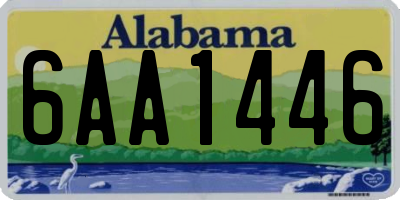 AL license plate 6AA1446