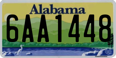 AL license plate 6AA1448