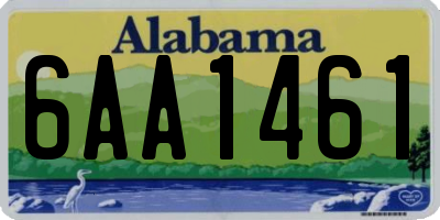 AL license plate 6AA1461