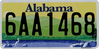 AL license plate 6AA1468