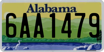AL license plate 6AA1479
