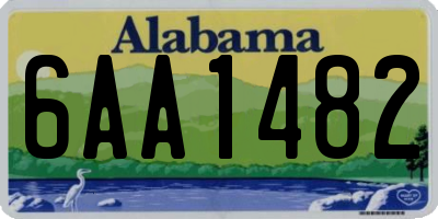 AL license plate 6AA1482