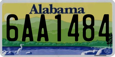 AL license plate 6AA1484