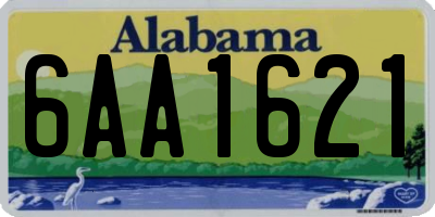 AL license plate 6AA1621