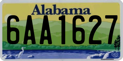 AL license plate 6AA1627