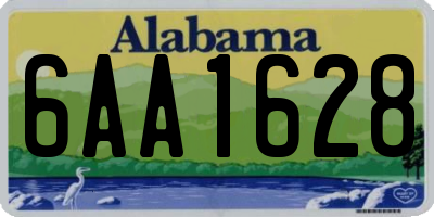 AL license plate 6AA1628