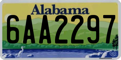 AL license plate 6AA2297