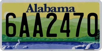 AL license plate 6AA2470