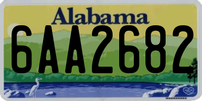 AL license plate 6AA2682