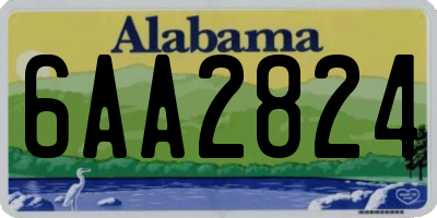 AL license plate 6AA2824
