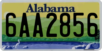 AL license plate 6AA2856