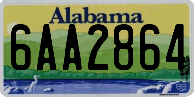 AL license plate 6AA2864