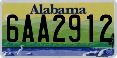 AL license plate 6AA2912