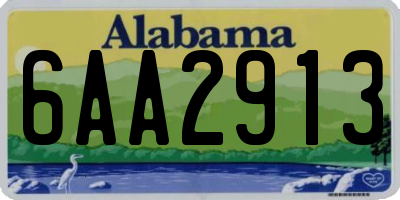 AL license plate 6AA2913