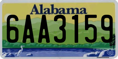 AL license plate 6AA3159