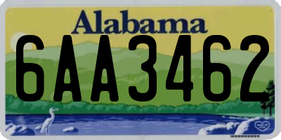 AL license plate 6AA3462