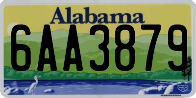 AL license plate 6AA3879
