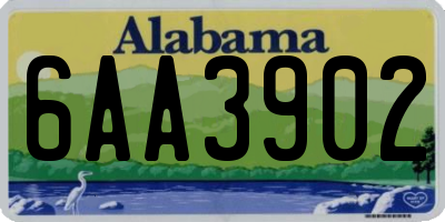 AL license plate 6AA3902