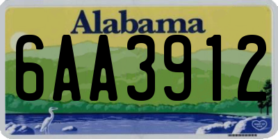 AL license plate 6AA3912