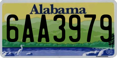 AL license plate 6AA3979