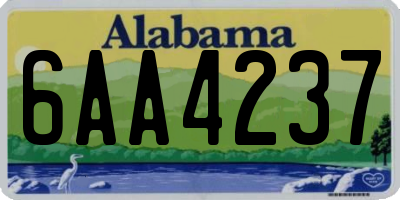 AL license plate 6AA4237