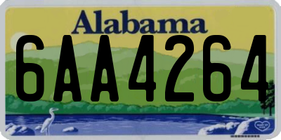 AL license plate 6AA4264