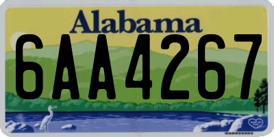 AL license plate 6AA4267