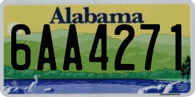 AL license plate 6AA4271