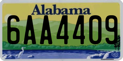 AL license plate 6AA4409