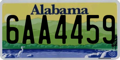 AL license plate 6AA4459