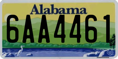 AL license plate 6AA4461