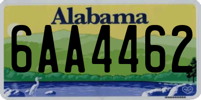 AL license plate 6AA4462
