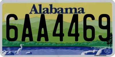 AL license plate 6AA4469