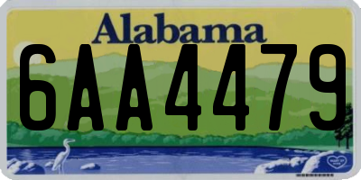 AL license plate 6AA4479