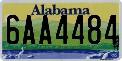 AL license plate 6AA4484