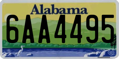AL license plate 6AA4495